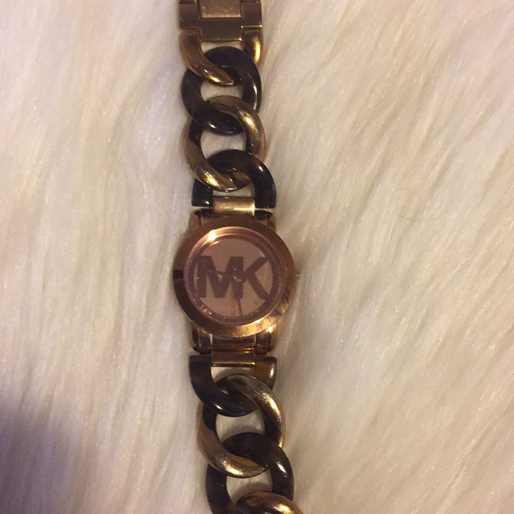Michael Kors Tortoise & Gold color ,Watch